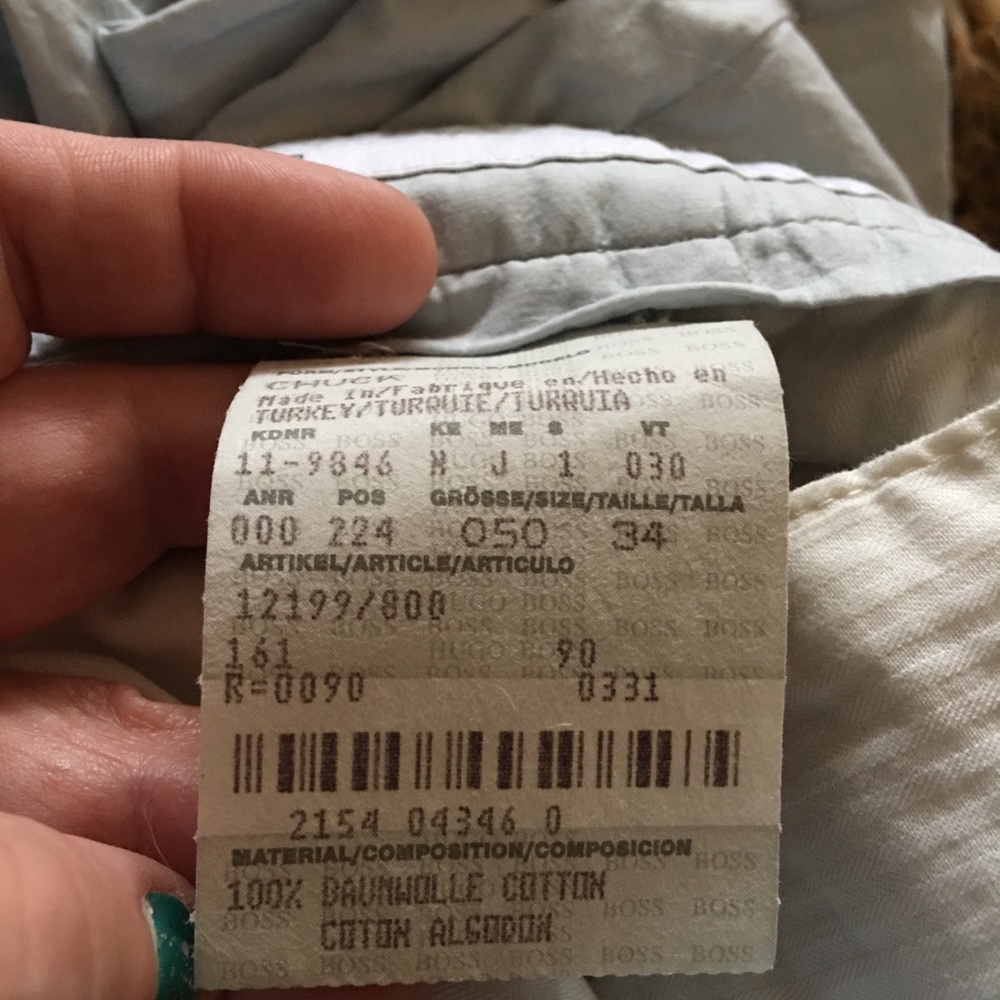 Hugo Boss chuck 12199 lightweight slacks NWT - Picture 8 of 8